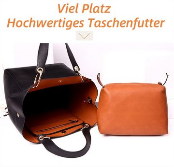 XDeer Schultertasche Damen-Shopper Tote Große Kunstleder-Handtasche, Wasserschutz & Ledergriff - Perfektes Geschenk für Frauen