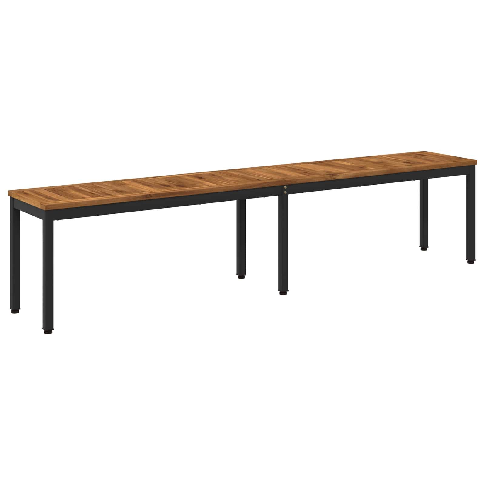 vidaXL Gartenbank Gartenbank 201 x 35 x 45 cm Massivholz Rechtwinklig (1-St)