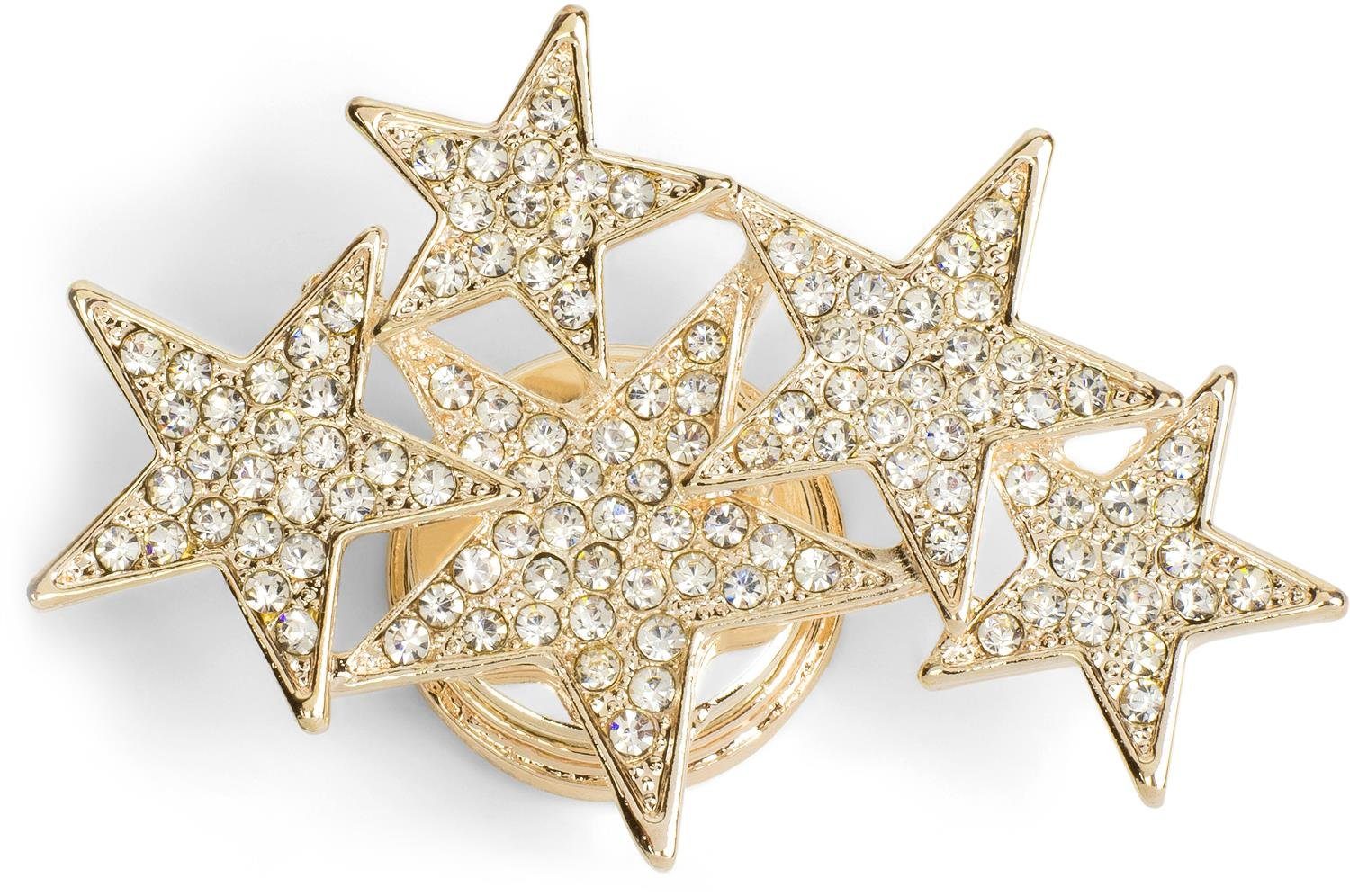 Brosche Magnet Brosche mit Sternen und Strass