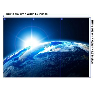wandmotiv24 Fototapete Erde im Weltall 2, glatt, Wandtapete, Motivtapete, matt, Vliestapete