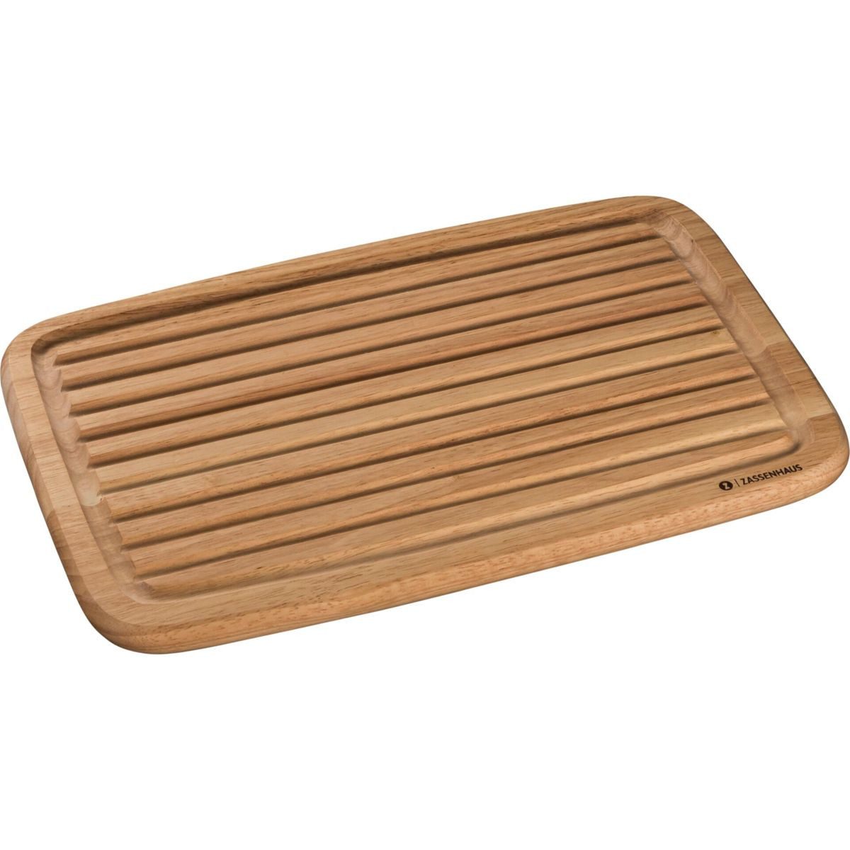ZASSENHAUS Schneidebrett Brotschneidebrett Gummibaum 42x27,5x2cm, Holz