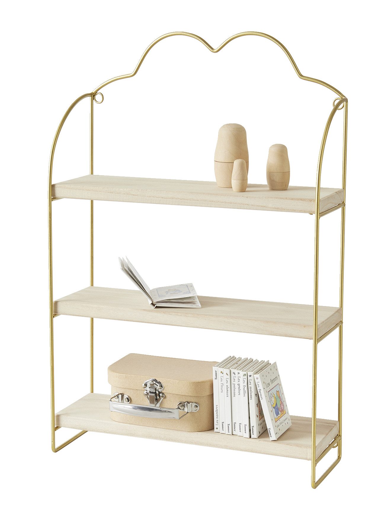 vertbaudet Wandregal Wandregal WOLKE mit 3 Regalböden, Kinderzimmer günstig online kaufen