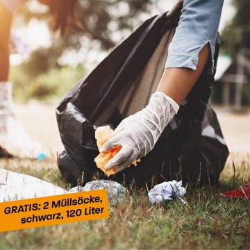 Hinrichs Müllsackständer Müllsackhalter mit Deckel und Klemmring