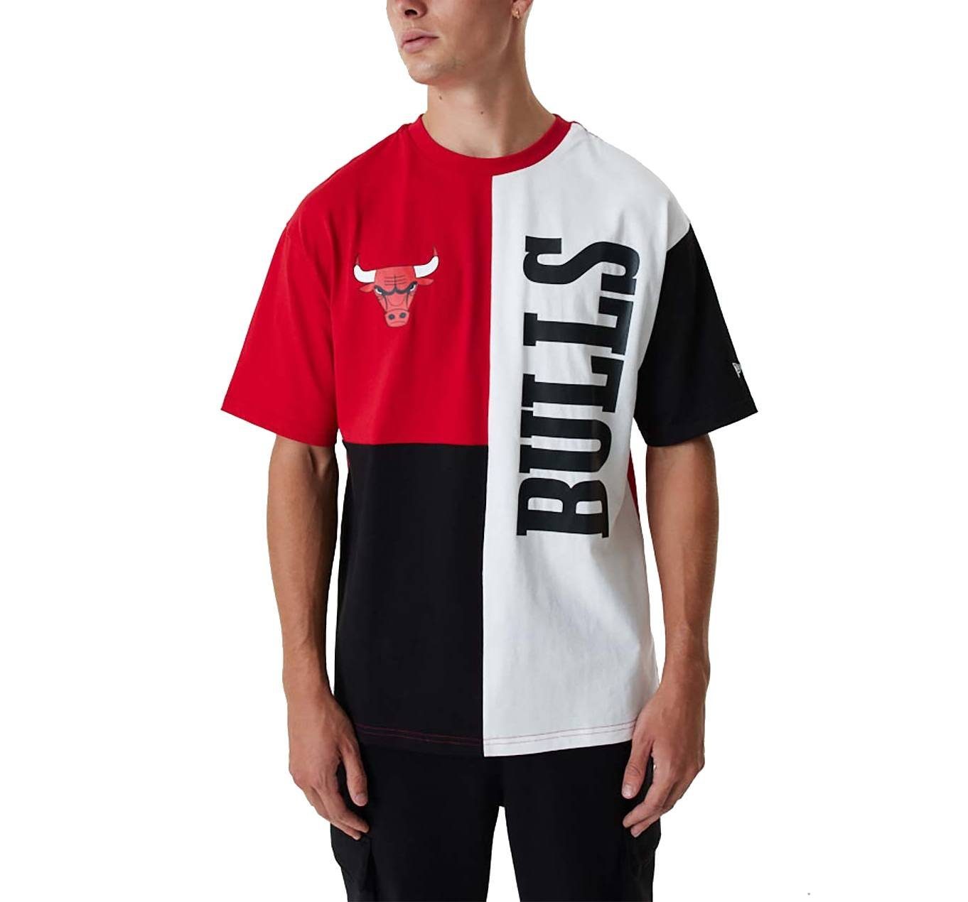 New Era T-Shirt T-Shirt New Era NBA Cut and Sew Chicago Bulls