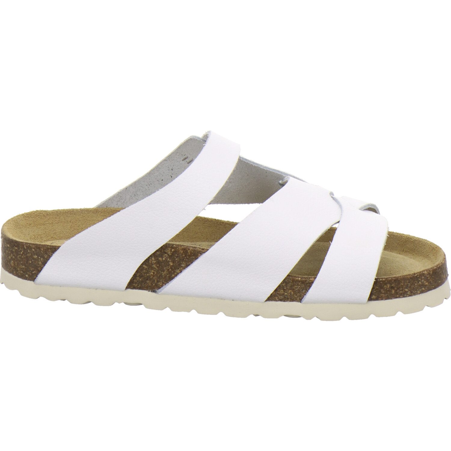 AFS-Schuhe 212210 Kralle Pantolette für Damen mit Fußbett, bequeme Sandalen aus Leder