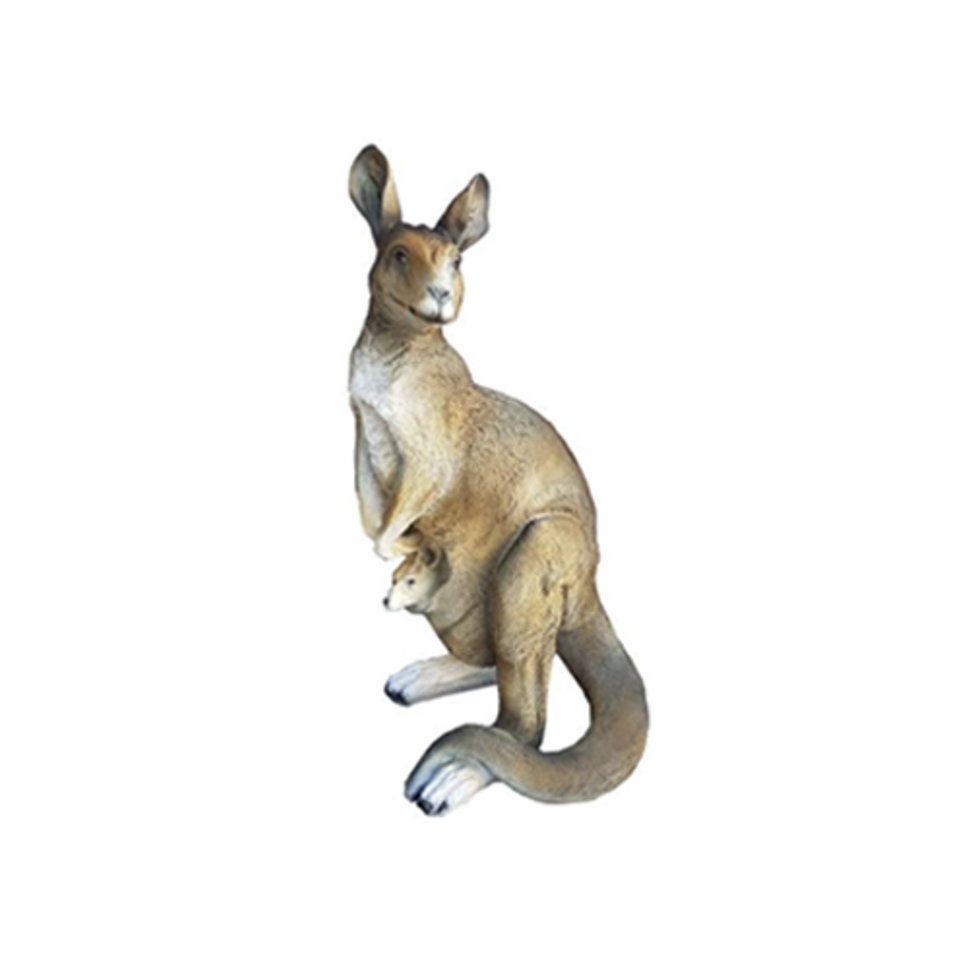 JVmoebel Dekofigur, Känguru Lebensgroße Figur Dekoration Statuen Skulptur Garten Deko