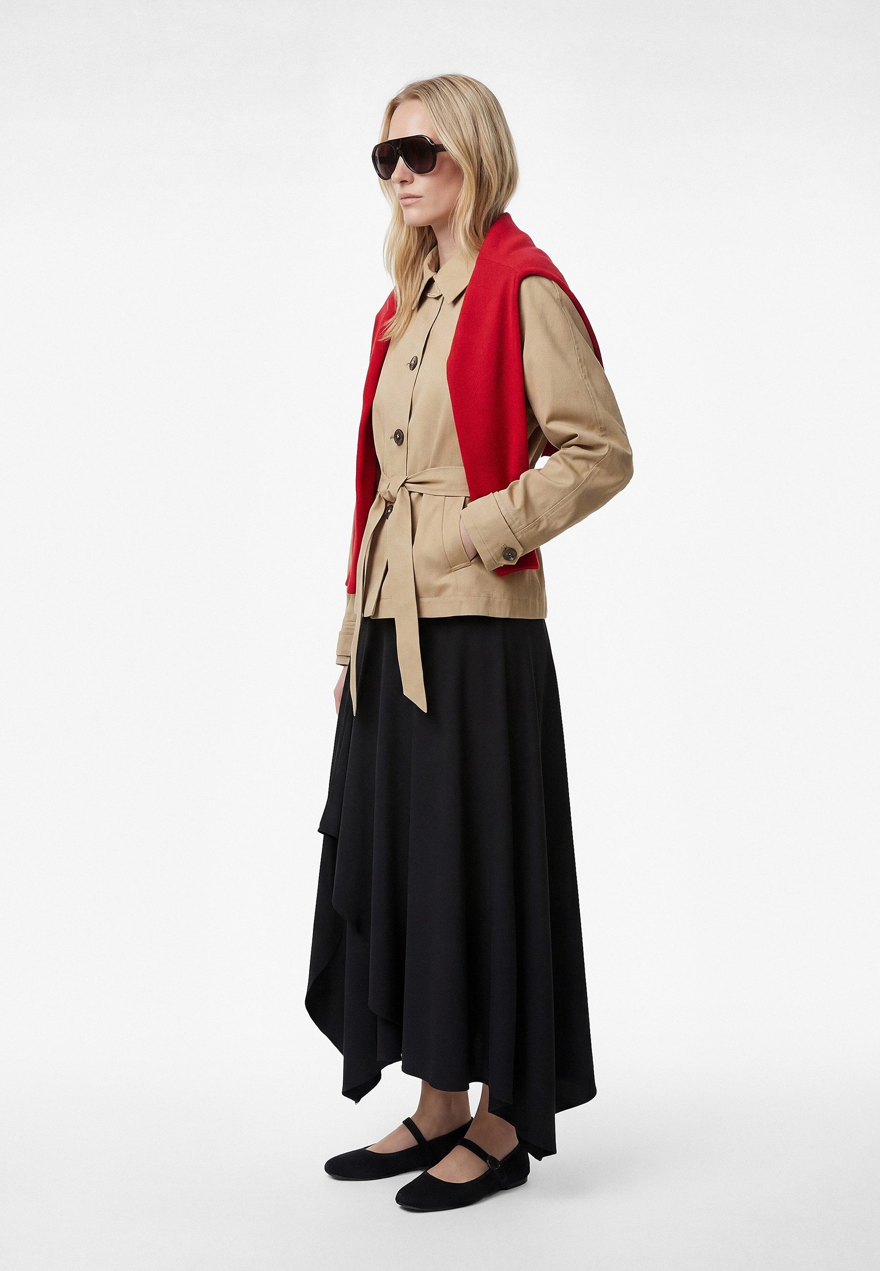 Koton Trenchcoat Regular Mit Bauchgurt Trenchcoat