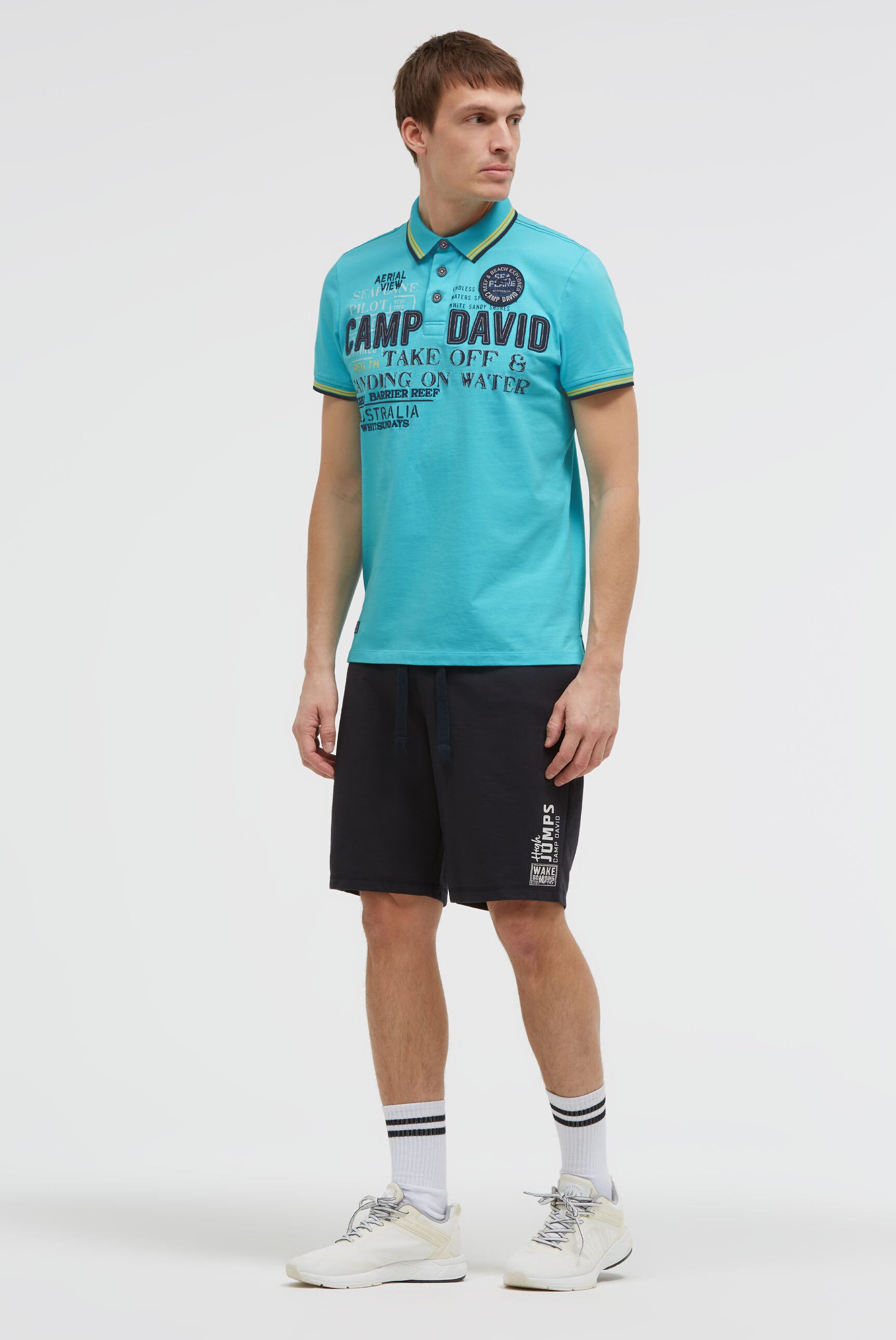 CAMP DAVID Poloshirt aus Baumwolle