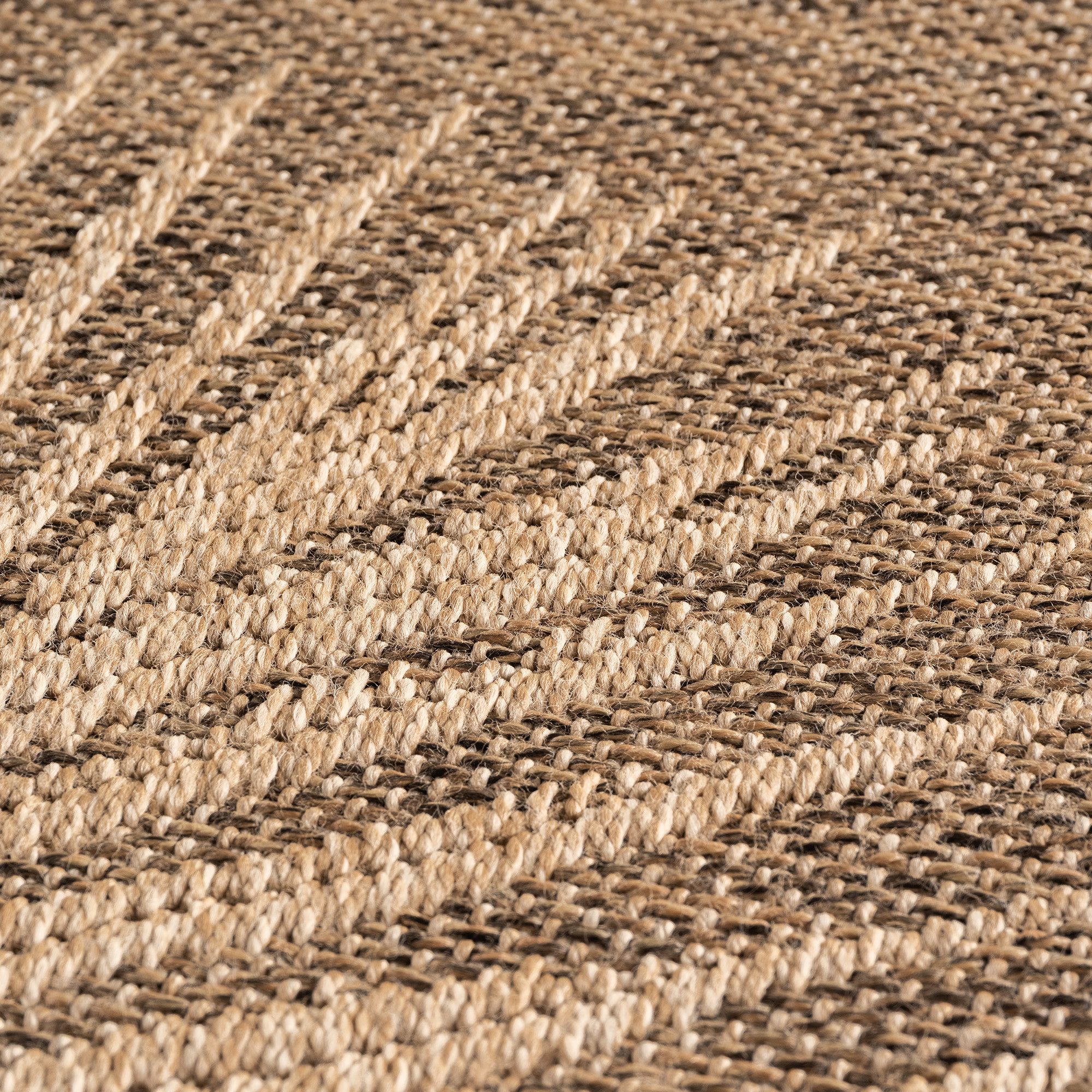Teppium Teppich Natürlicher Jute-Optik Outdoor-Stil, Rechteckig, Höhe: 5 mm, Indoor Outdoor Teppich Wetterfest 3D Optik Wohnzimmer Küchen Terrasse – Bild 5 von 5