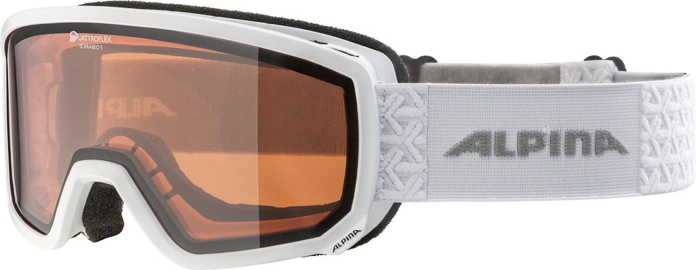 S GLOSS WHITE SCARABEO Sports QH Alpina Skibrille