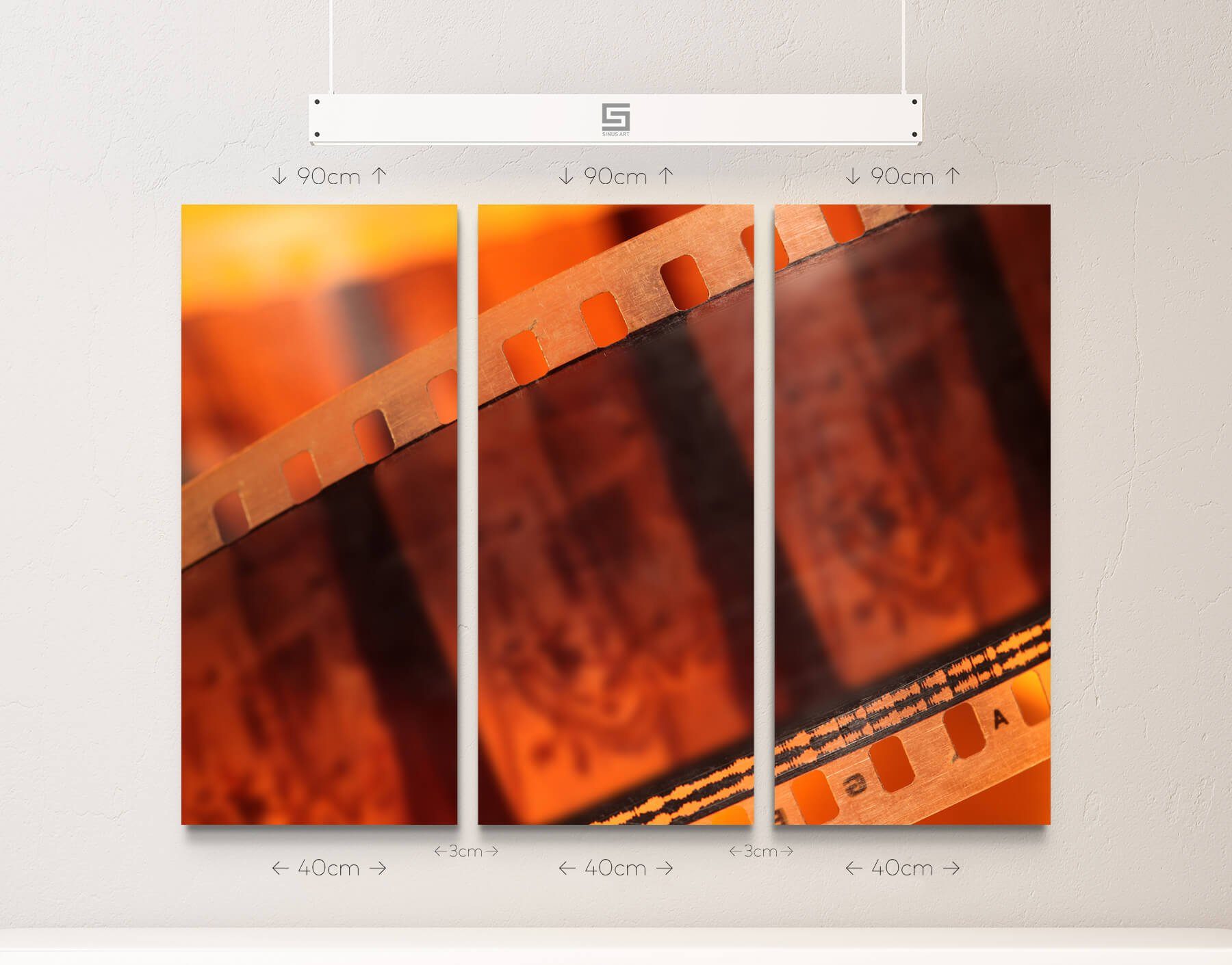 Sinus Art Leinwandbild Retro  Filmstreifen günstig online kaufen