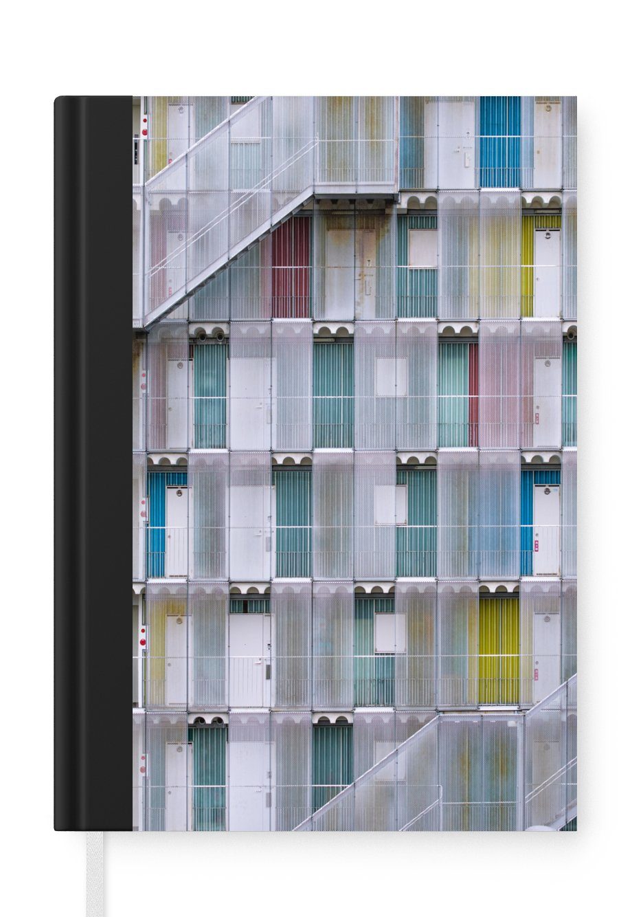 MuchoWow Notizbuch Wohnungen - Türen - Architektur - Treppe, Journal, Merkzettel, Tagebuch, Notizheft, A5, 98 Seiten, Haushaltsbuch