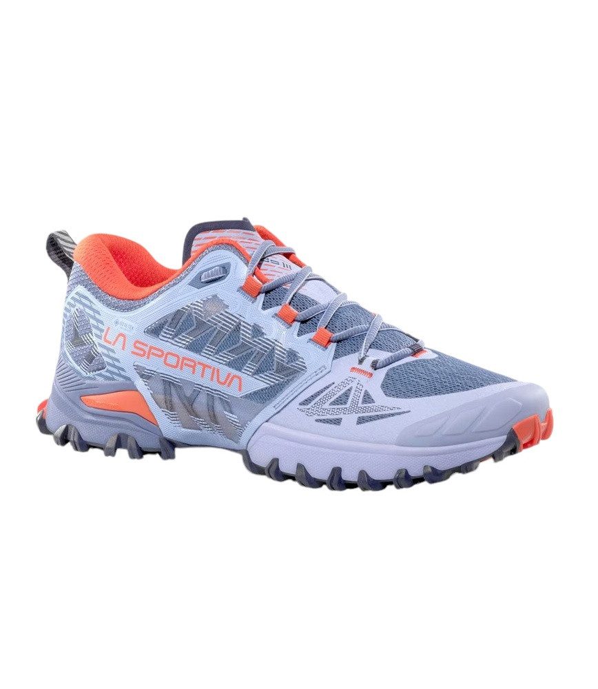Trail-Laufschuhe Bushido III GTX (wasserdicht) blau/hellgrau/orange Wanderschuh