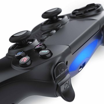 CSL Gaming-Controller (1 St., Wireless Gamepad Controller für PS4 Touchpad / 3,5 mm AUX / Dual Vibration)