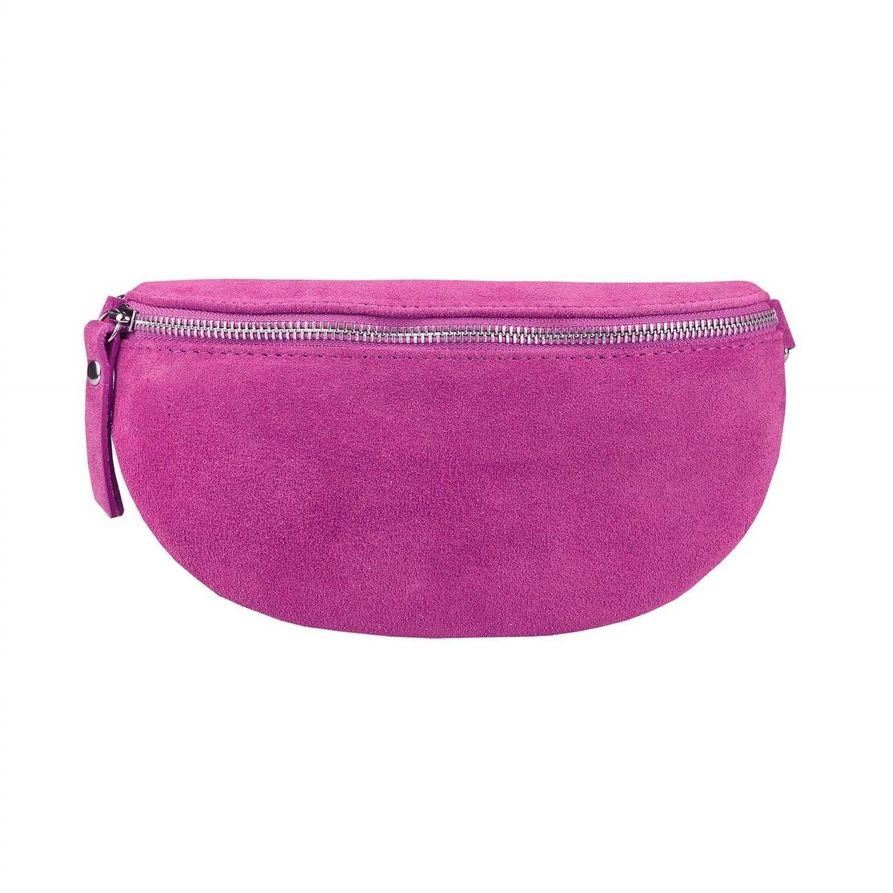 Bauchtasche MADE IN ITALY Damen Leder Gürteltasche Hüfttasche CrossBody Bag Handy