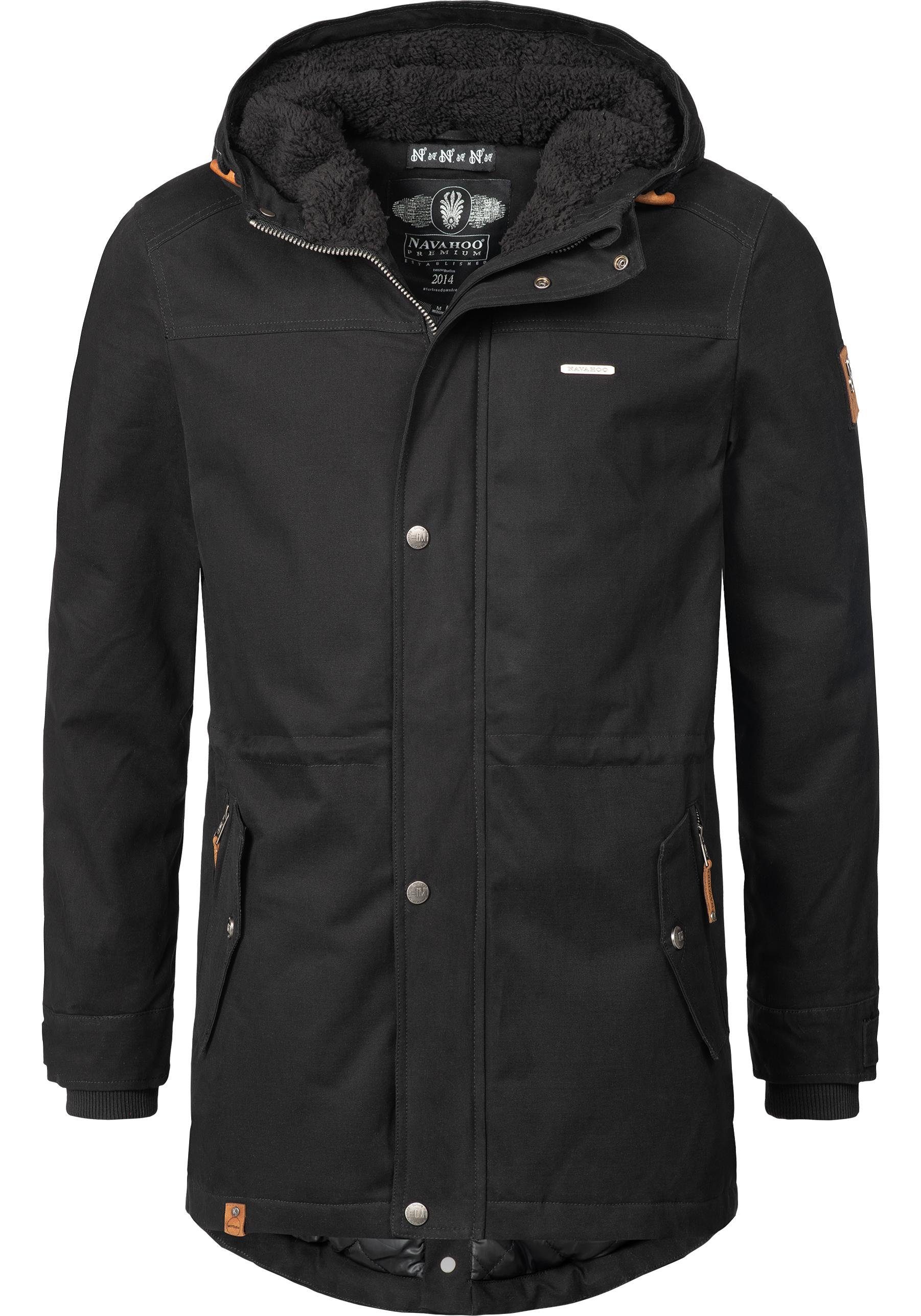 Navahoo Parka Manaka stylischer Herren Wintermantel mit Kapuze