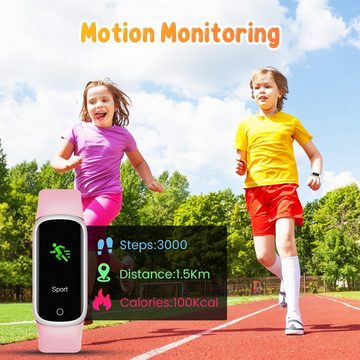 Motsfit Smartwatch (0,96 Zoll, Android iOS), Kinder mit schrittzähler kalorienzähler schlafmonitor wasserdicht