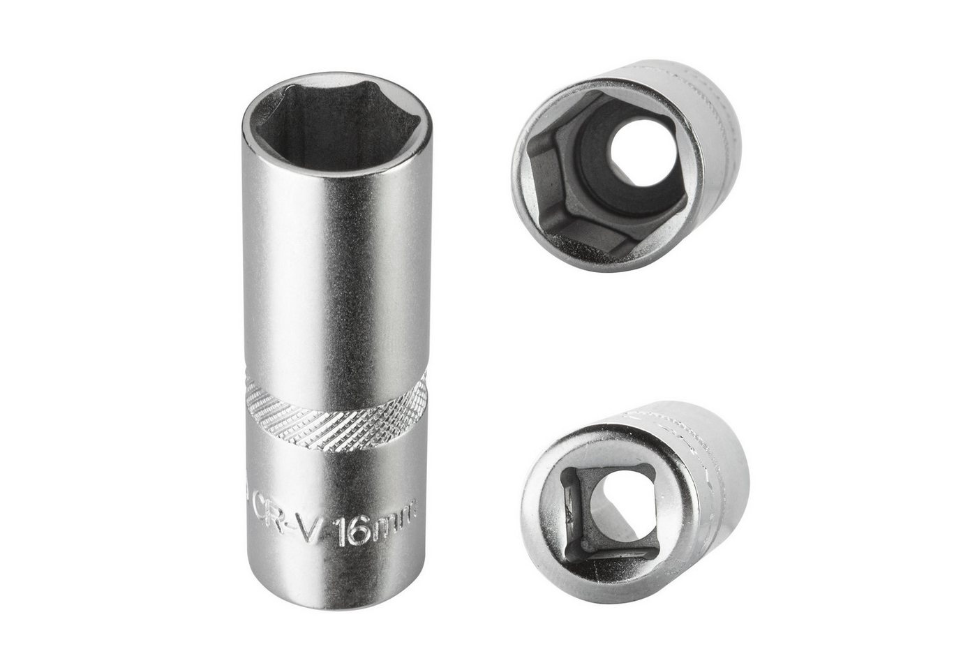 Thumbnail - DEMA Stecknuss Stecknuss Sechskant 16mm 6 Kant 3/8" lang (CR-V)