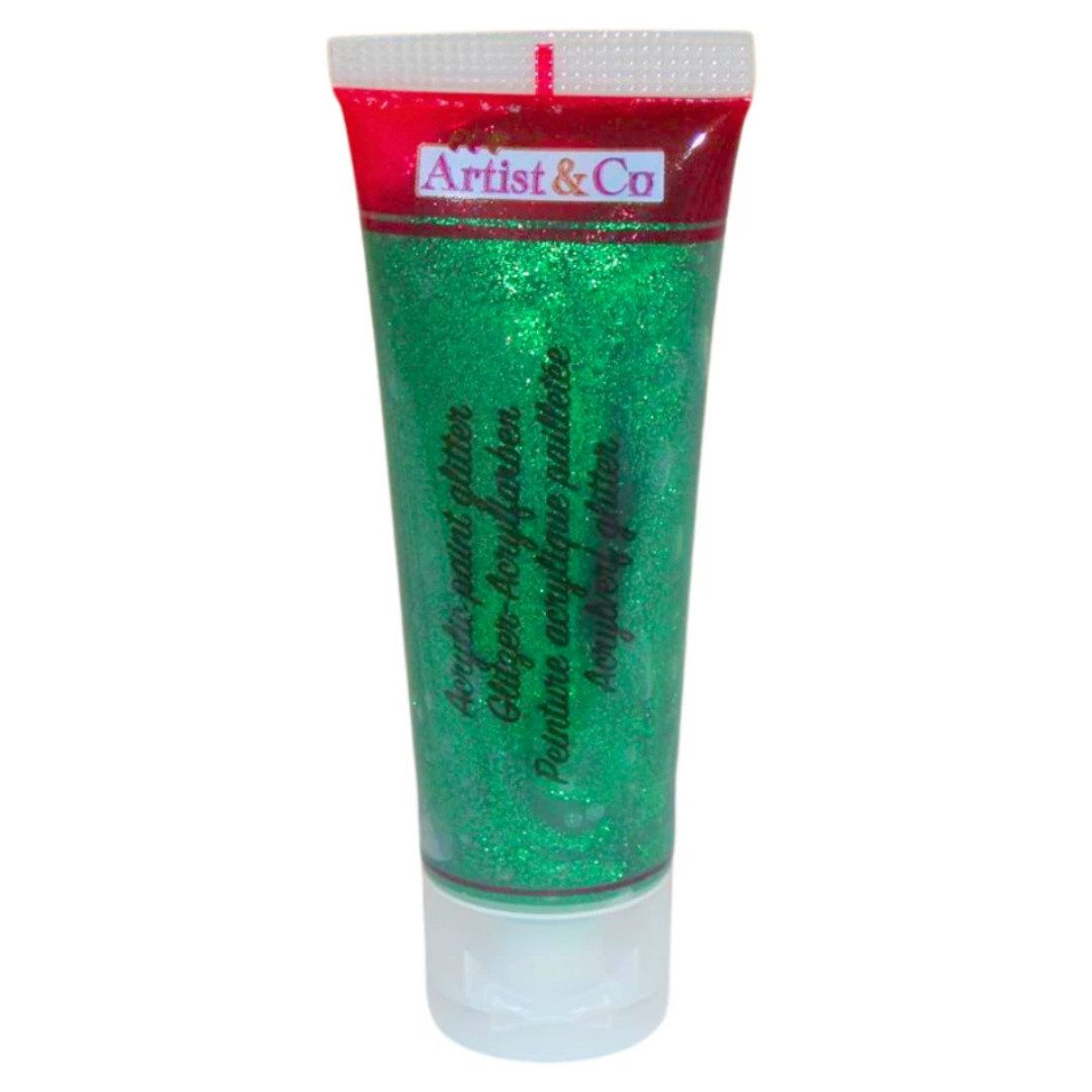 EDCO Acrylfarbe Acrylfarben 75 ml Glitzer & Glanz Künstlerfarbe Malfarbe, 75 ml Inhalt, Glitzer- & Glanzeffekt