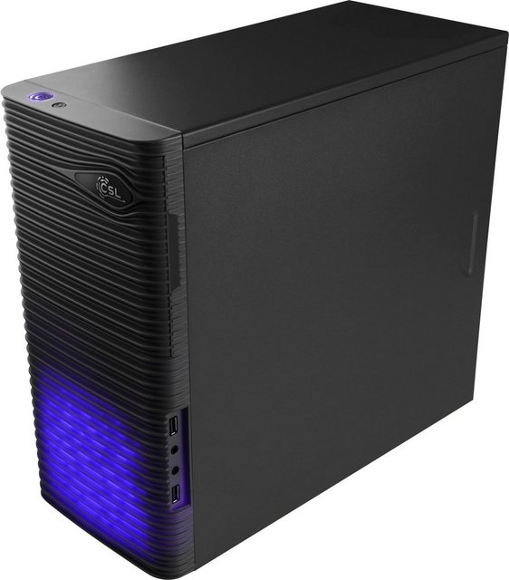 CSL Sprint V28121 Gaming-PC (AMD Ryzen 3 4300GE, AMD Radeon Grafik, 16 GB RAM, 1000 GB SSD, Luftkühlung)