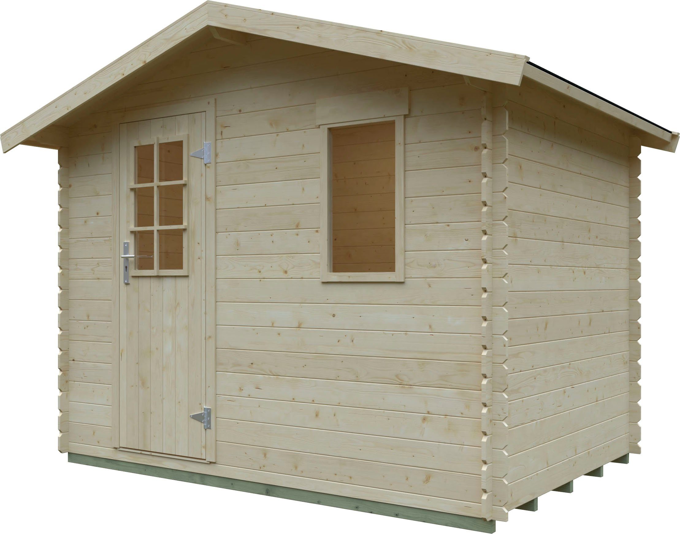 Kiehn-Holz Gartenhaus Auerberg, BxT: 310x213 cm, aus naturbelassenem Fichtenholz