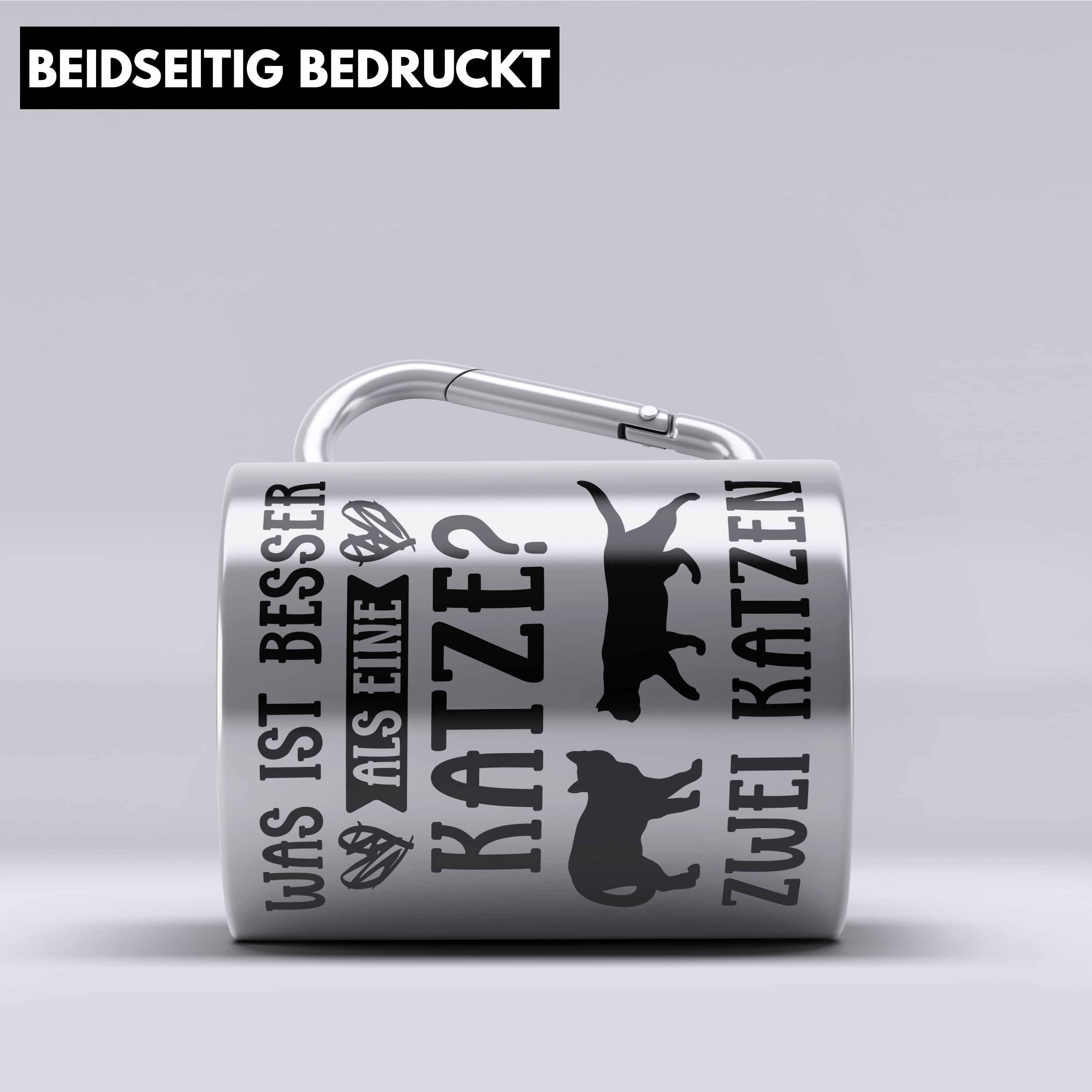 Trendation Thermotasse Katze Spruch Edelstahl Tasse Lustig Geschenk Edelstahl Edelstahl Tasse
