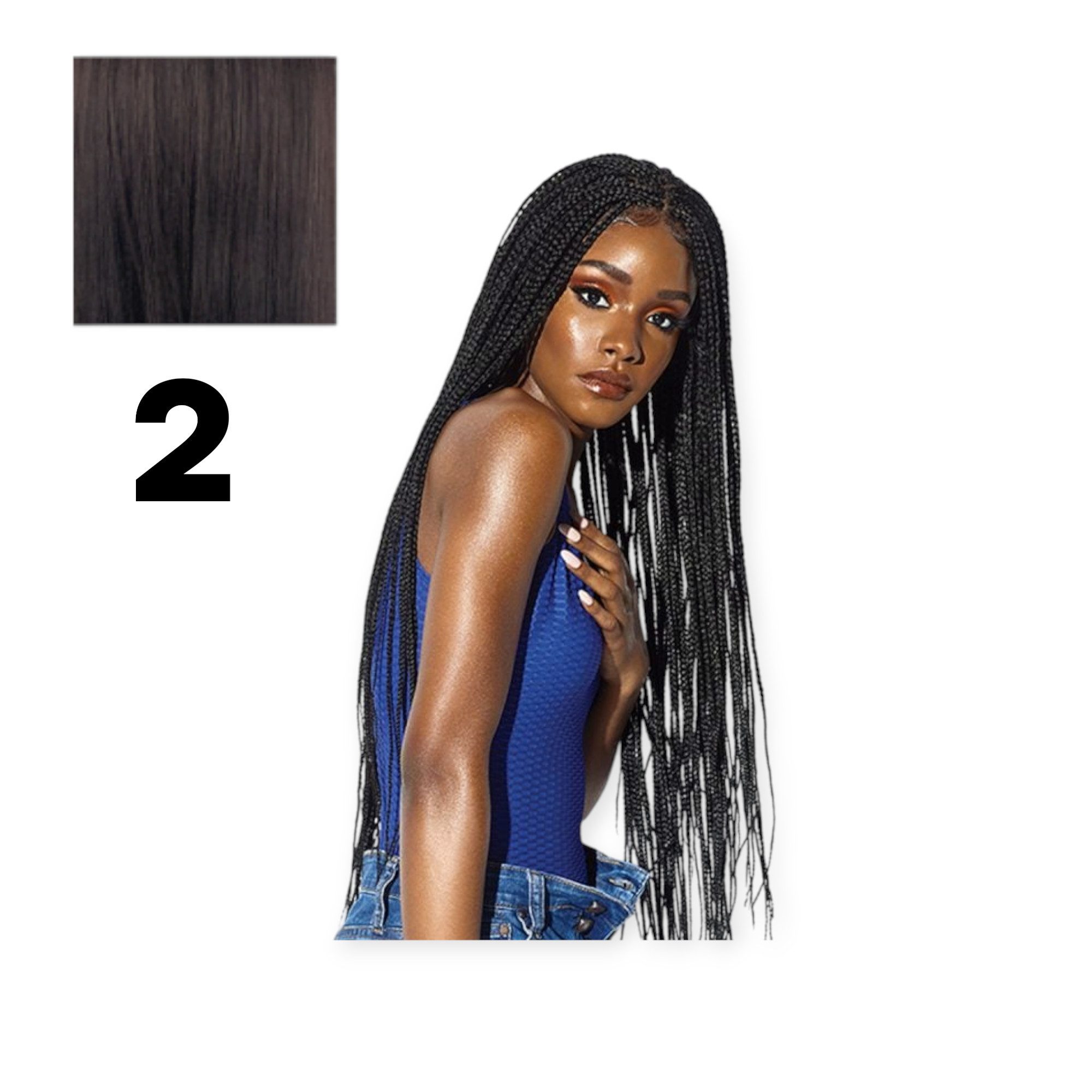 Sensationnel Kunsthaarperücke RUWA 4X4 – BOX BRAID 36″