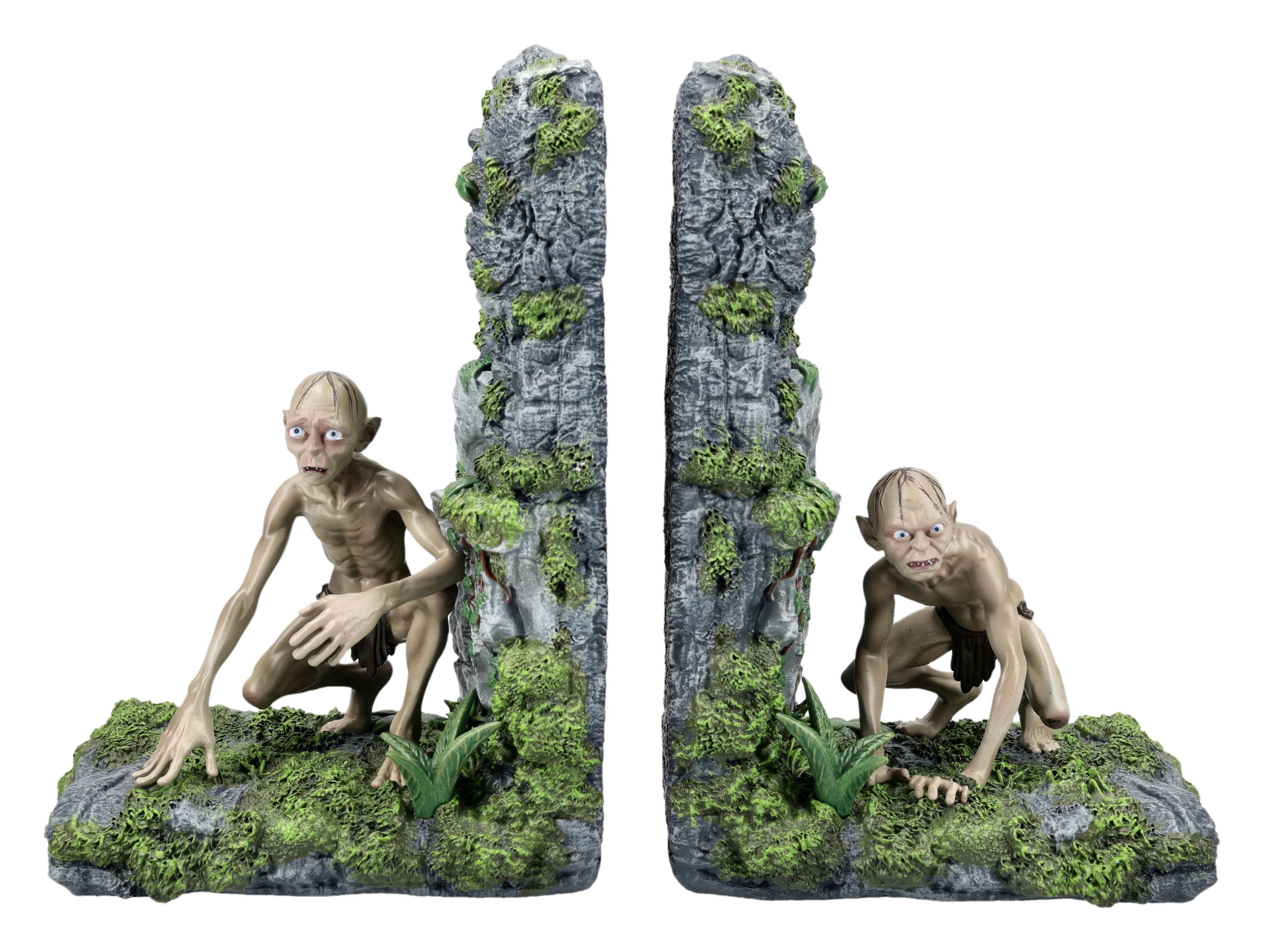 Figuren Shop GmbH Buchstütze Gollum & Smeagol Buchstützen – Herr der Ringe Figur Set 18,5 cm Deko (2 St)