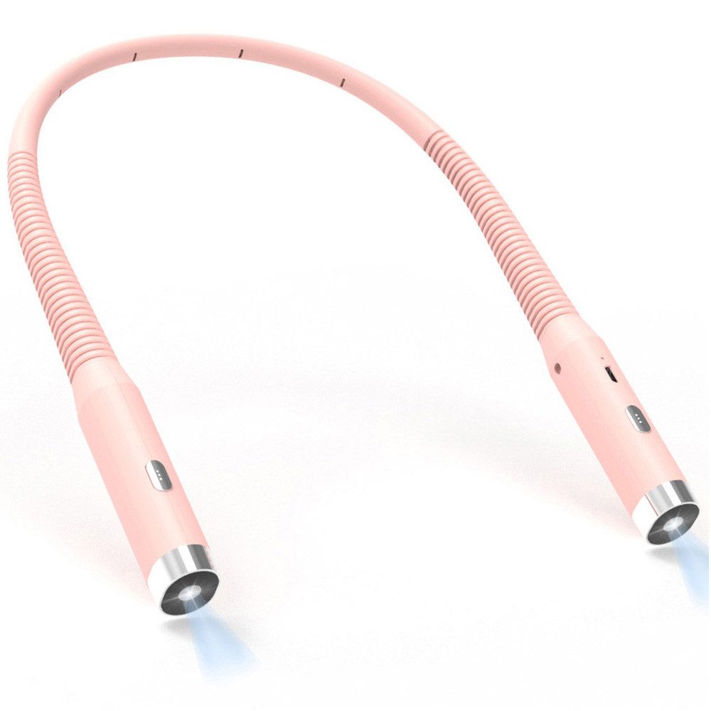 Sunicol LED Leselampe Leselampe Hals mit 3 Farben&3 Helligkeitsstufen, Wiederaufladbar, Leselicht Halslampe für Lesen Stricken Häkeln Nähen Reparieren