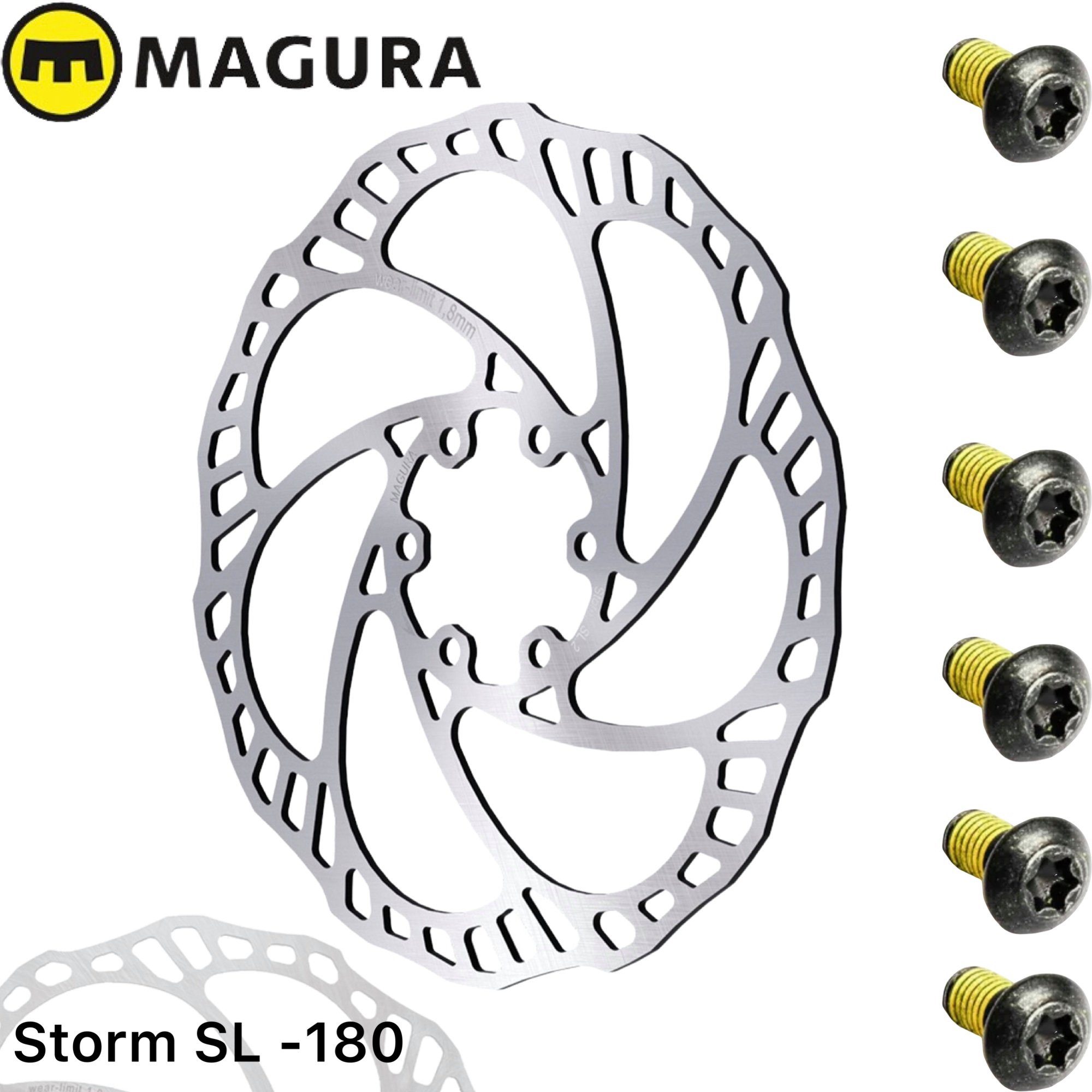 Magura Magura Light Storm SL.S 180mm Bremsscheibe Scheibenbremse 6-Loch