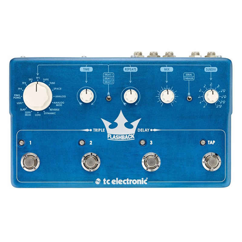 TC Electronic Musikinstrumentenpedal, Flashback Triple Delay Toneprint Enabled - Effektgerät für Gitarren