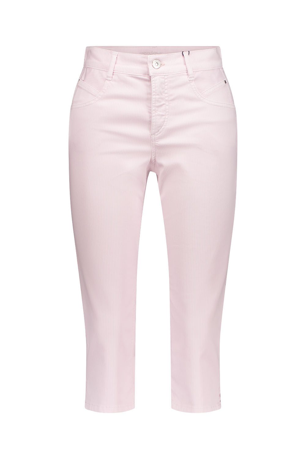 Atelier GARDEUR Slim-fit-Jeans ZURI129-80951-3031 Caprihose Slim Fit rosa Elastischer Baumwollmix mit Saumschlitz und 5-Pocket-Details