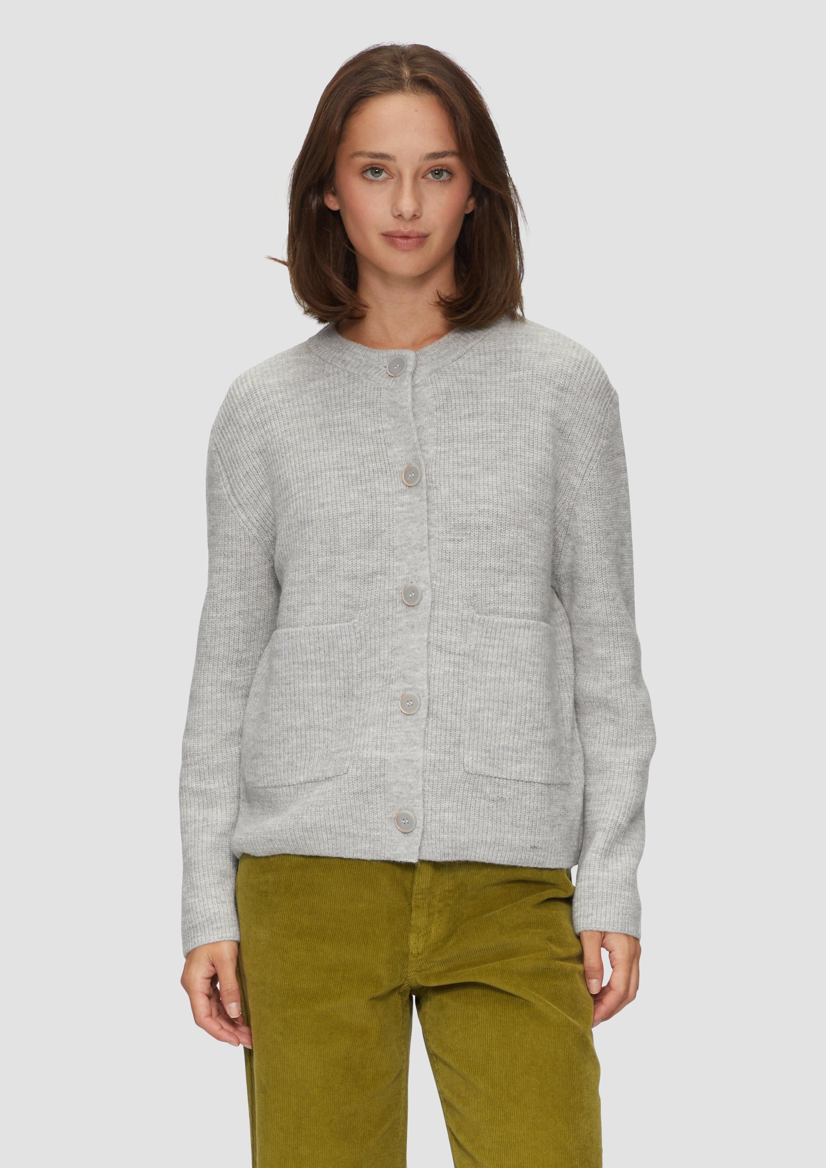 s.Oliver Strickjacke Strickjacke aus Alpakamix mit günstig online kaufen
