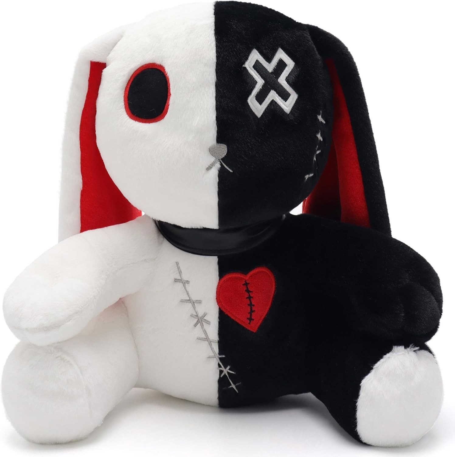 autolock Kuscheltier Gothic Hase Plüsch Kaninchen Plüschtier Kuscheltier Horror Häschen, 25cm Ostern Plüschtiere Halloween Gruseliges Häschen Spielzeug