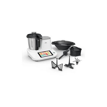 Tefal Küchenmaschine Küchenmaschine, FE506130 Click & Cook, Touch Display, 1400,00 W, 3,60 l Schüssel, Puls-Taste (Turbo), voreingestellte Programme