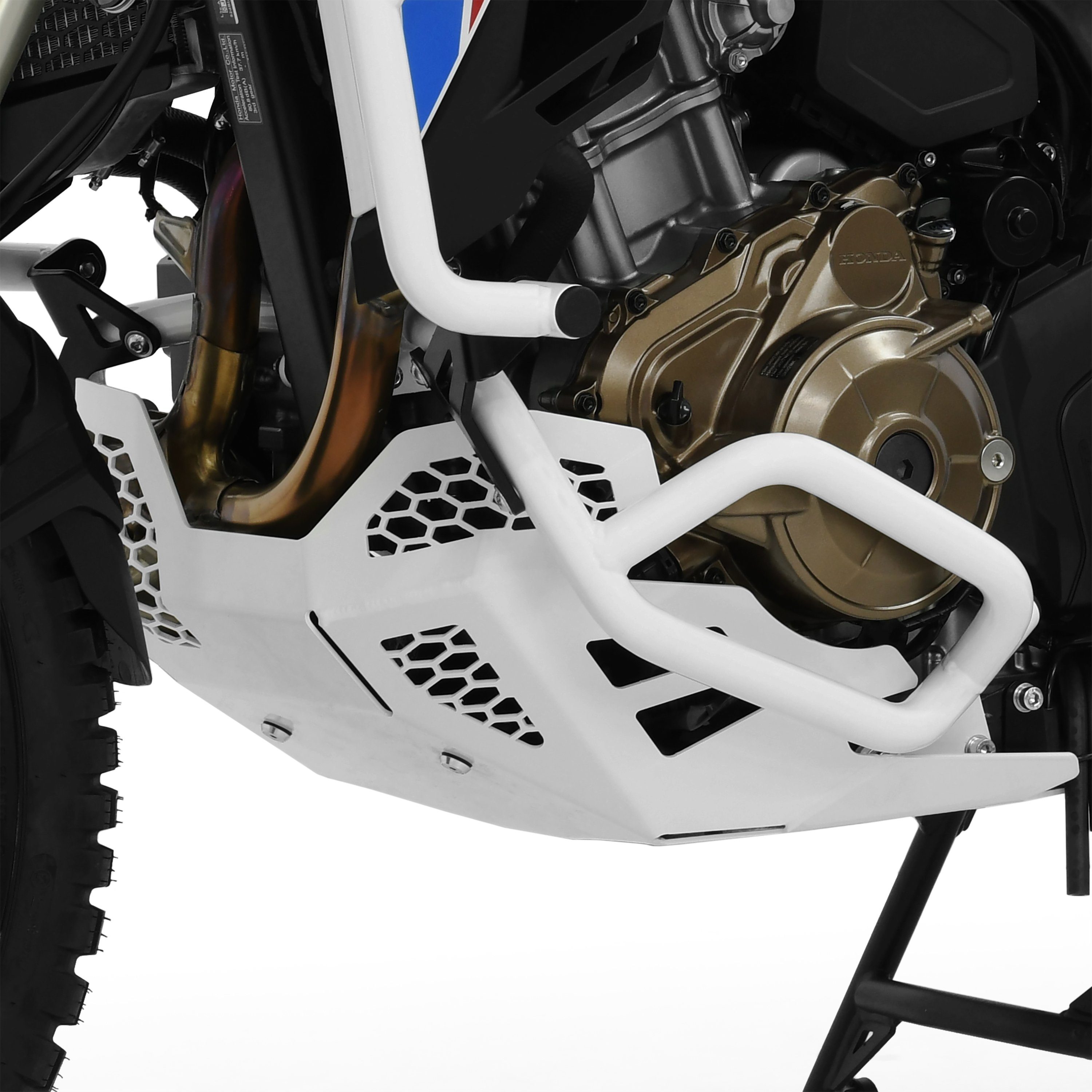 ZIEGER Motor-Schutzhülle Sturzbügel kompatibel mit Honda CRF 1100 L Africa Twin weiß