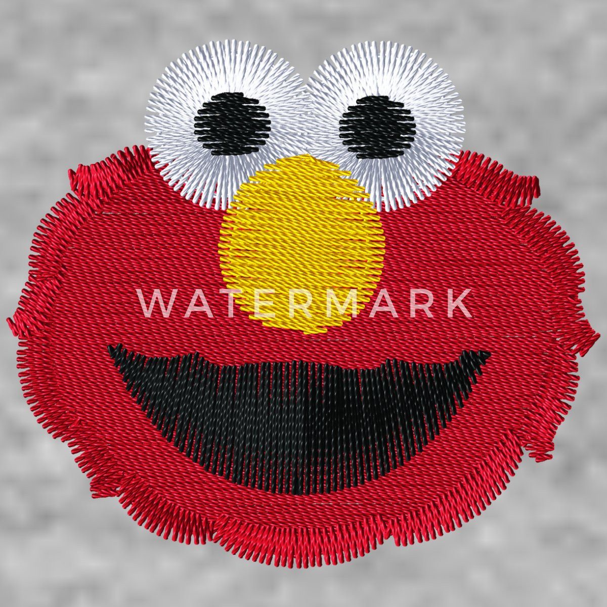 Spreadshirt T-Shirt Sesamstraße Elmo Gesicht Stick Relaxed Fit Unisex T-Shirt (1-tlg)