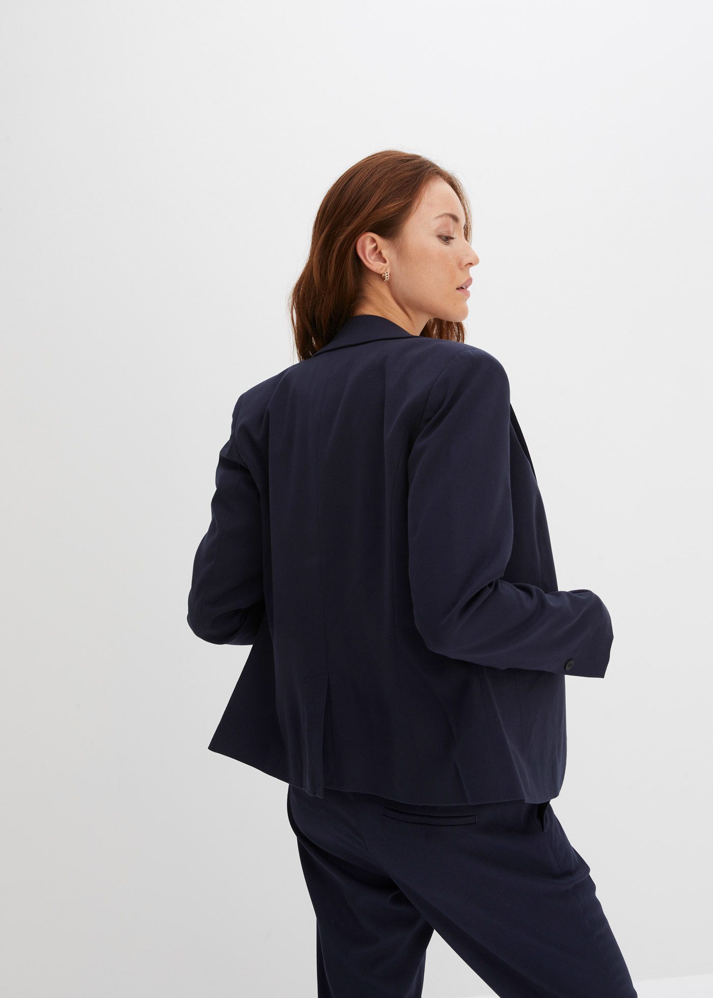 bonprix Jackenblazer festlicher Stil, schmale Passform, mit Paspeltaschen