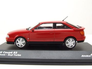 Solido Modellauto Audi S2 Coupe 1992 rot Modellauto 1:43 Solido, Maßstab 1:43