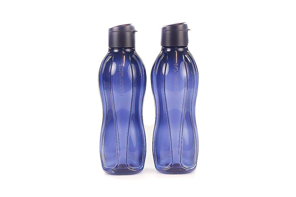 Tupperware Trinkflasche »Eco 1 L dunkelblau (2) Trinkflasche + SPÜLTUCH«