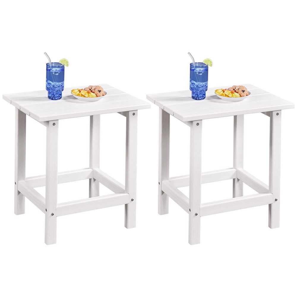 Yaheetech Gartentisch Beistelltisch 45x35,5x45 cm (2-St), günstig online kaufen