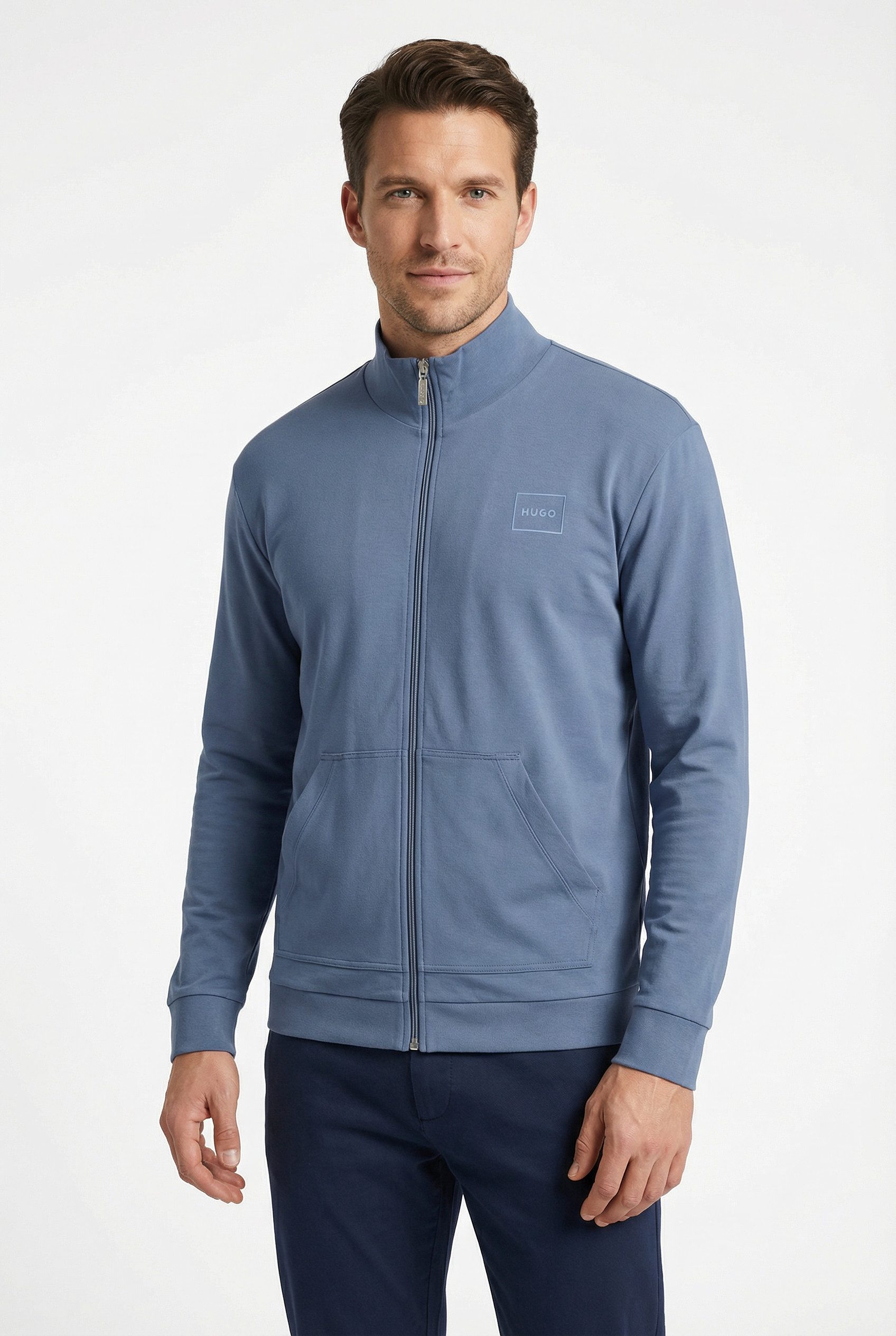 HUGO Sweatjacke Laze Zip Jacket mit seitlichen Taschen günstig online kaufen