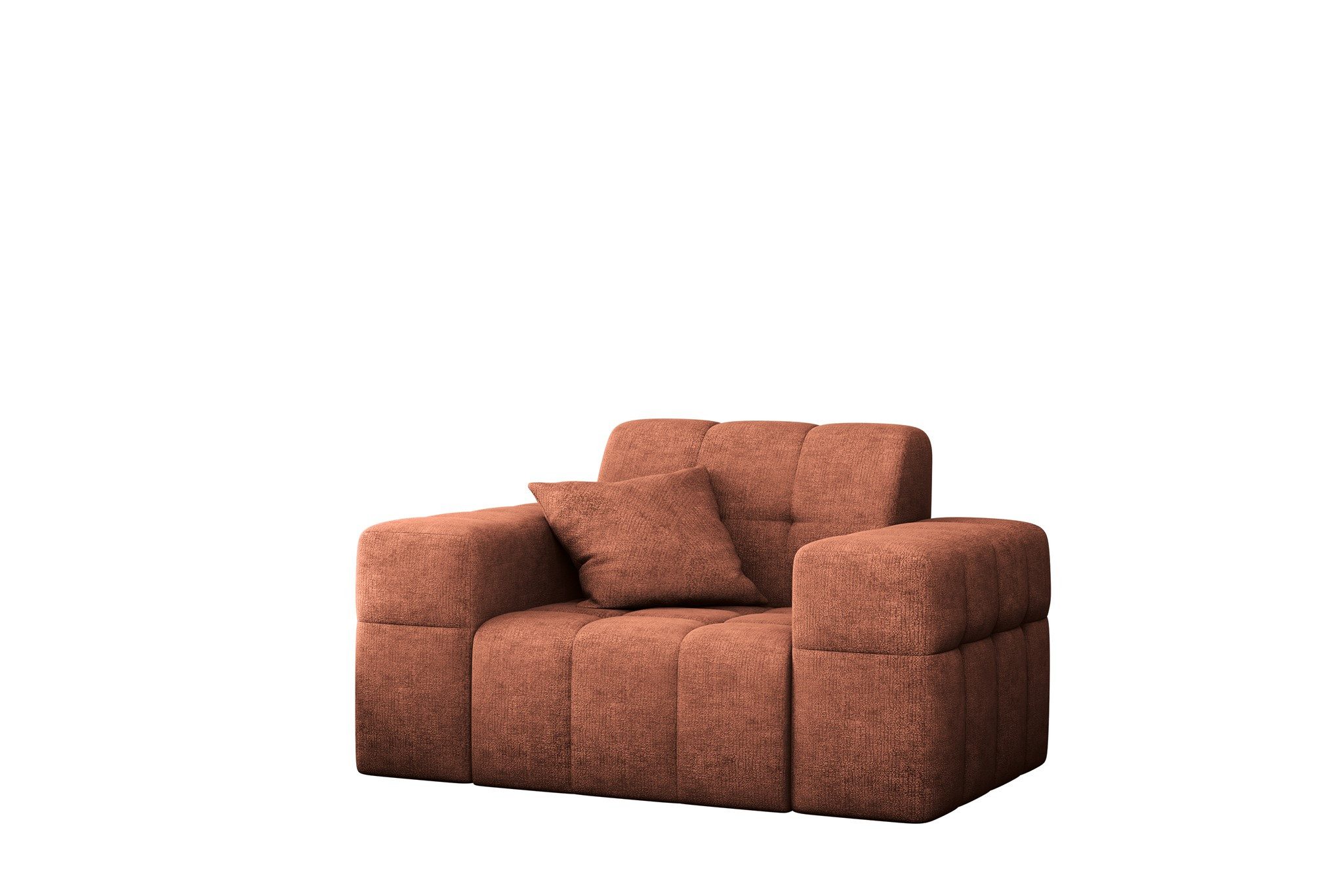 Fun Möbel Sessel Sessel Designersessel NANCY in Stoff Harmony, Rundumbezug