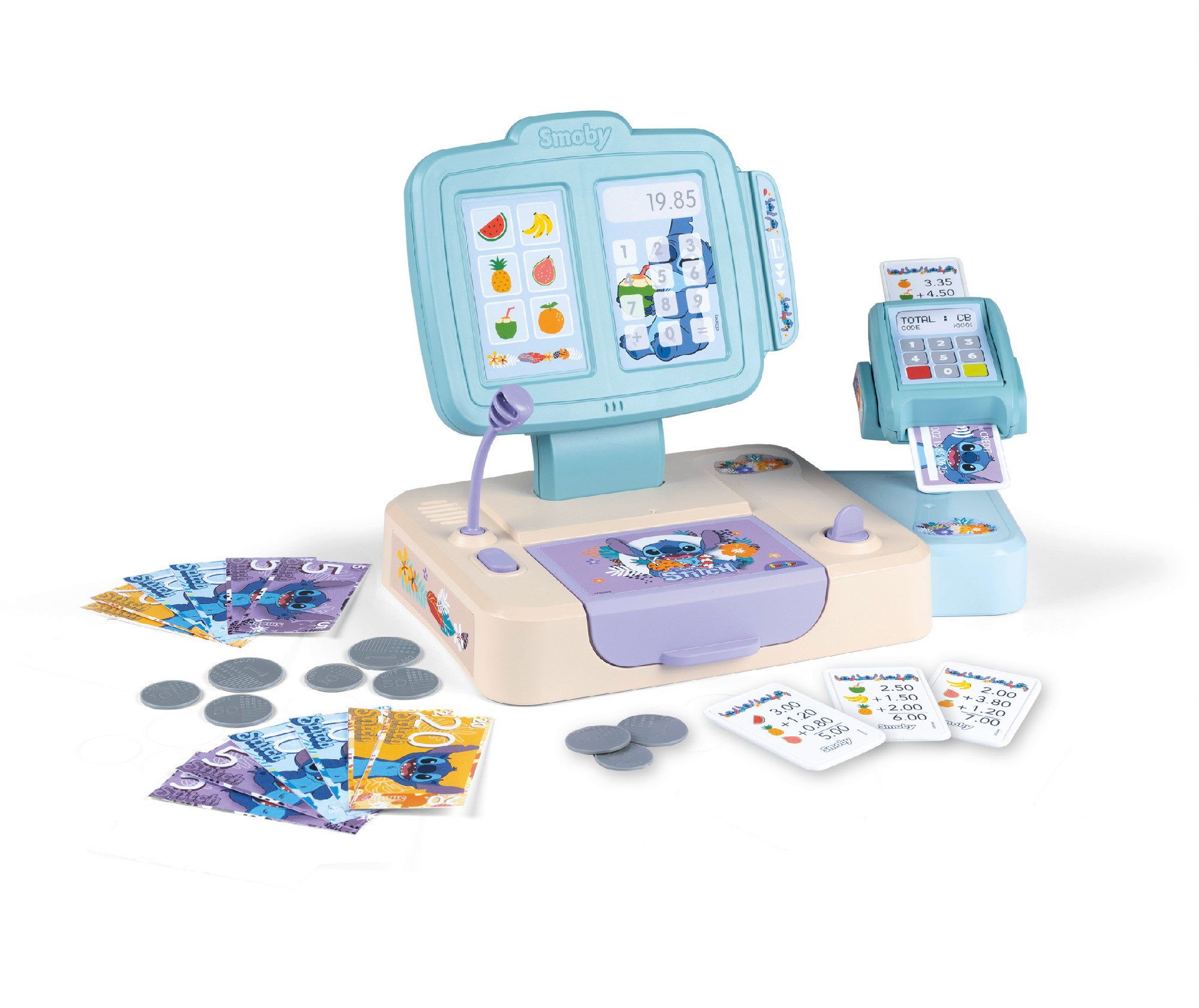 Smoby Spielkasse Spielzeug Spielwelt Shopping Stitch Supermarktkasse 7600350119