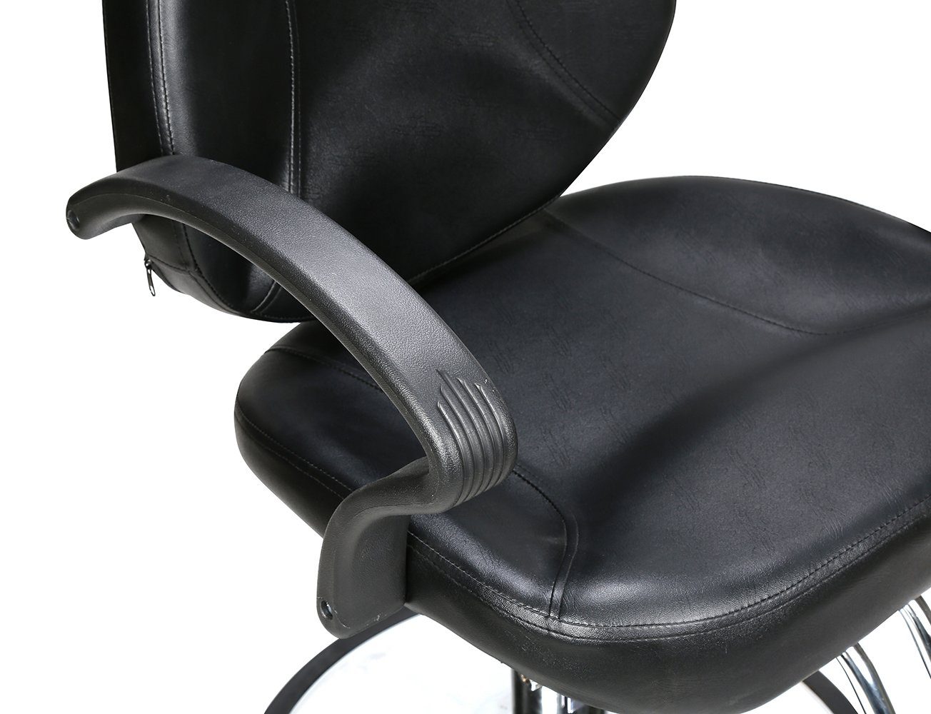 Barberpub Stuhl Barberpub hydraulischer Friseurstuhl Friseursessel 2057BK, Bedienungsstuhl Friseureinrichtung Friseur – Bild 4 von 5