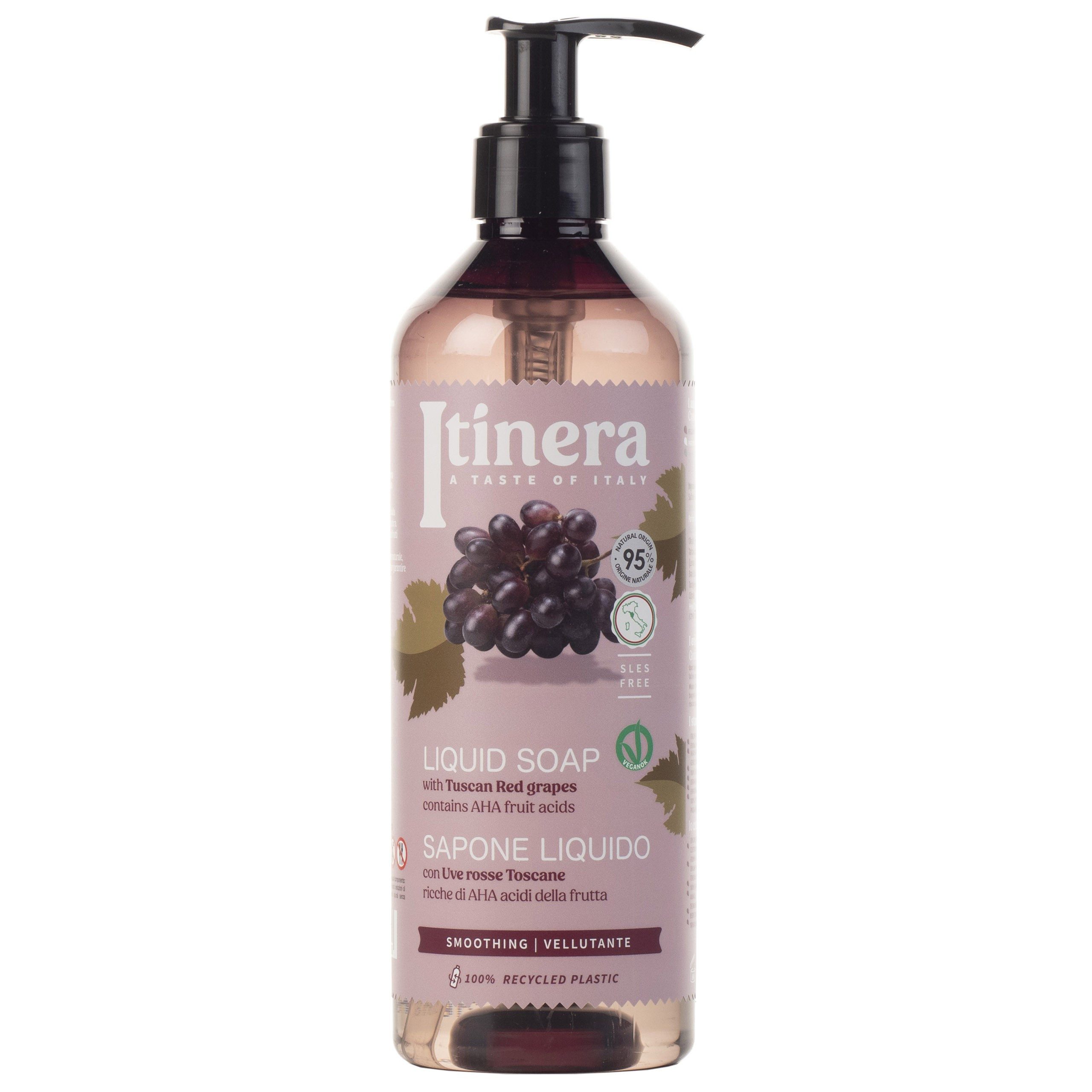 Sarcia.eu Handseife ITINERA Glättende Flüssigseife mit toskanischen roten Trauben 370 ml, 1-tlg.