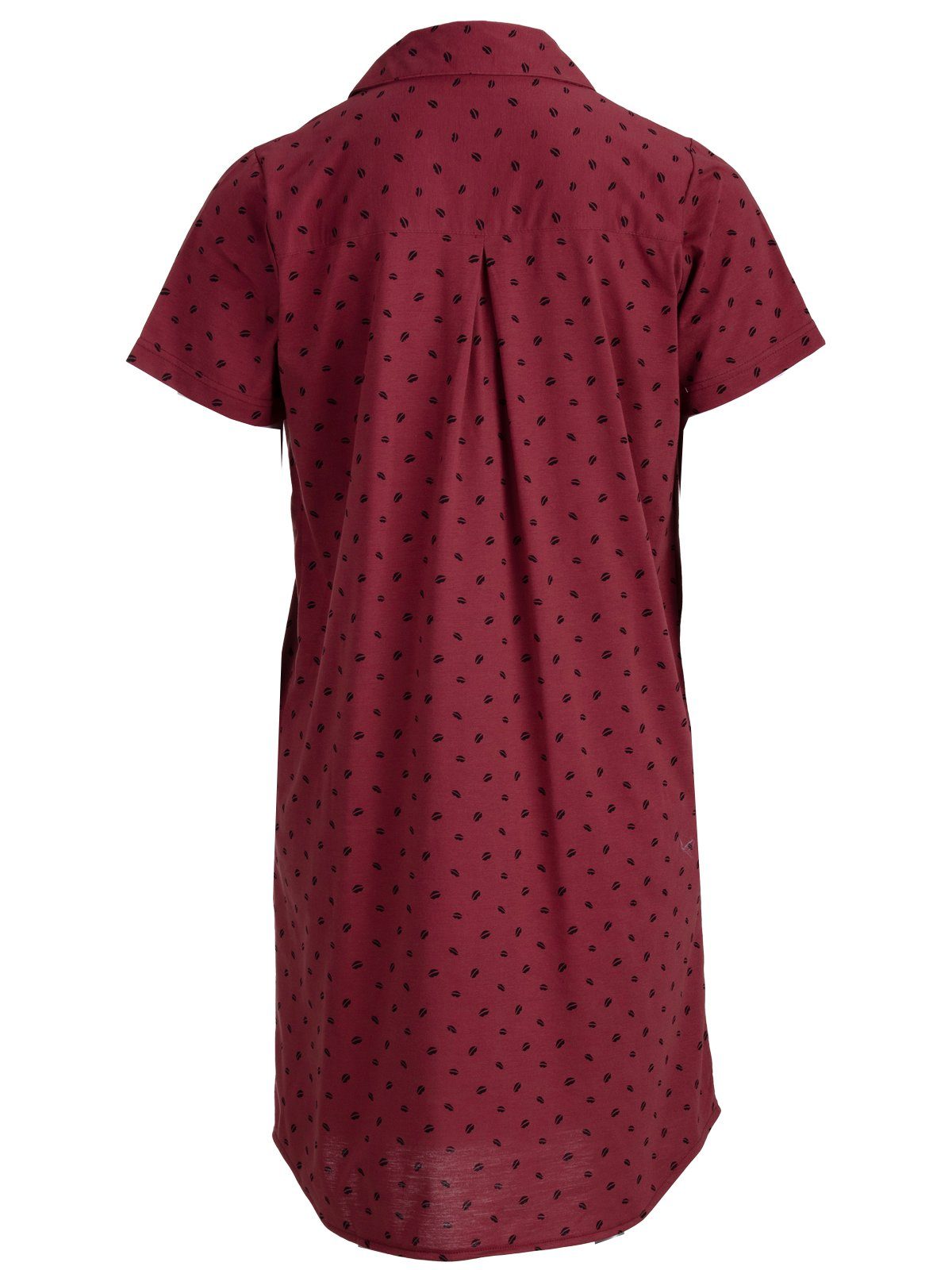zeitlos Nachthemd Kussmund Print Bigshirt Kurzarm – Bild 3 von 5