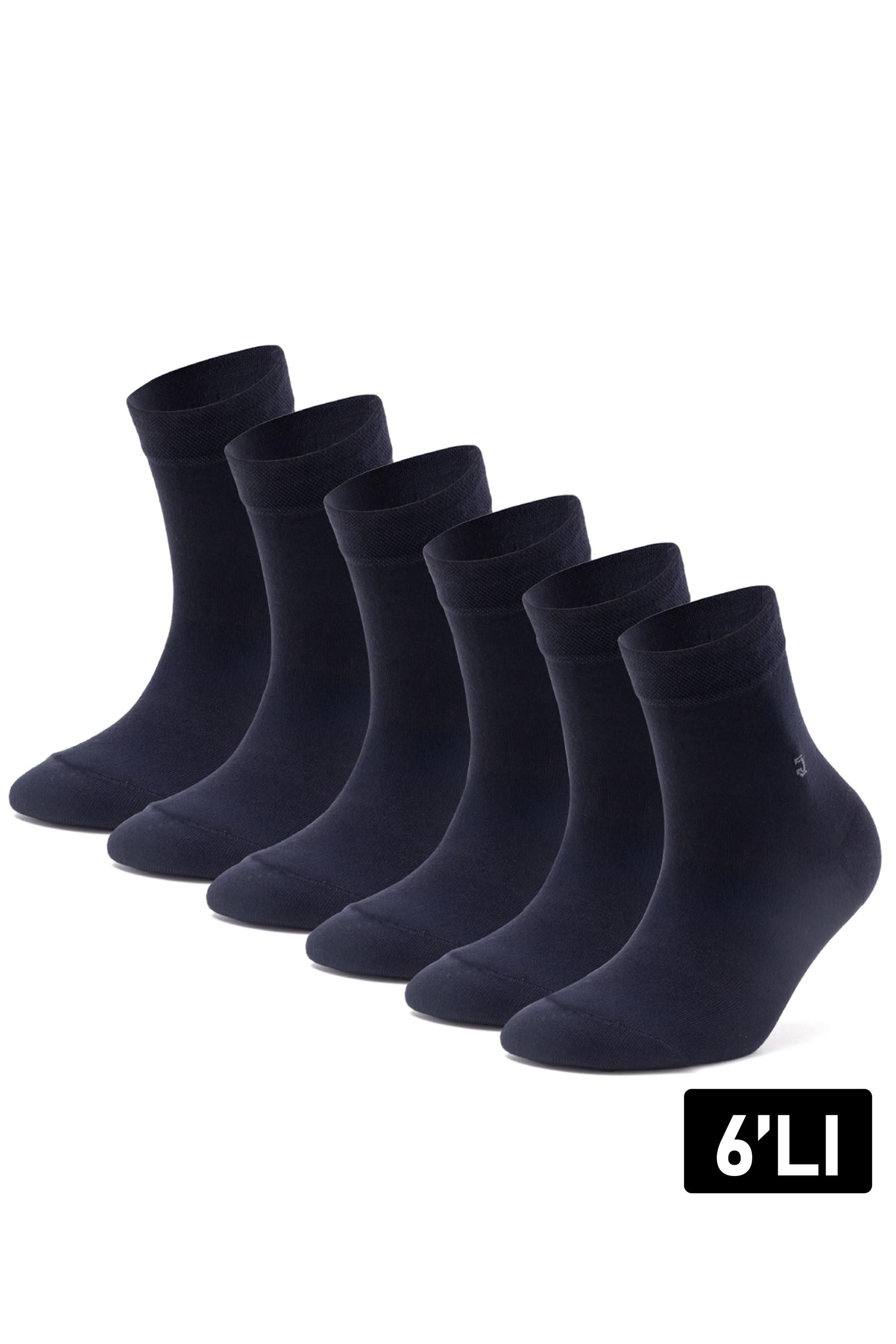 öts Herren 6er-Pack Bambus Socken, langlebig Slipper