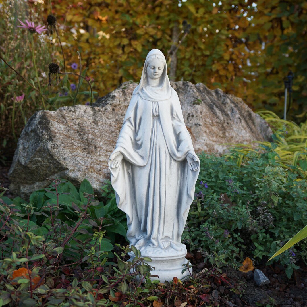 gartendekoparadies.de Gartenfigur Madonna Statue für den Garten, Steinfigur, H. 43 cm, 5 kg, Frostsicher