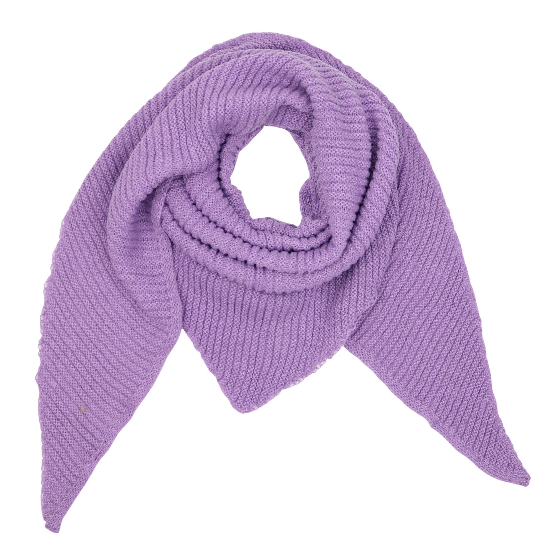 MIRROSI Dreieckstuch Strickschal warmer Dreiecksschal XXL ca.80x210 cm, Leicht, (Made in Italy, Unifarbe), in tollen Farben 20% Lana Wolle